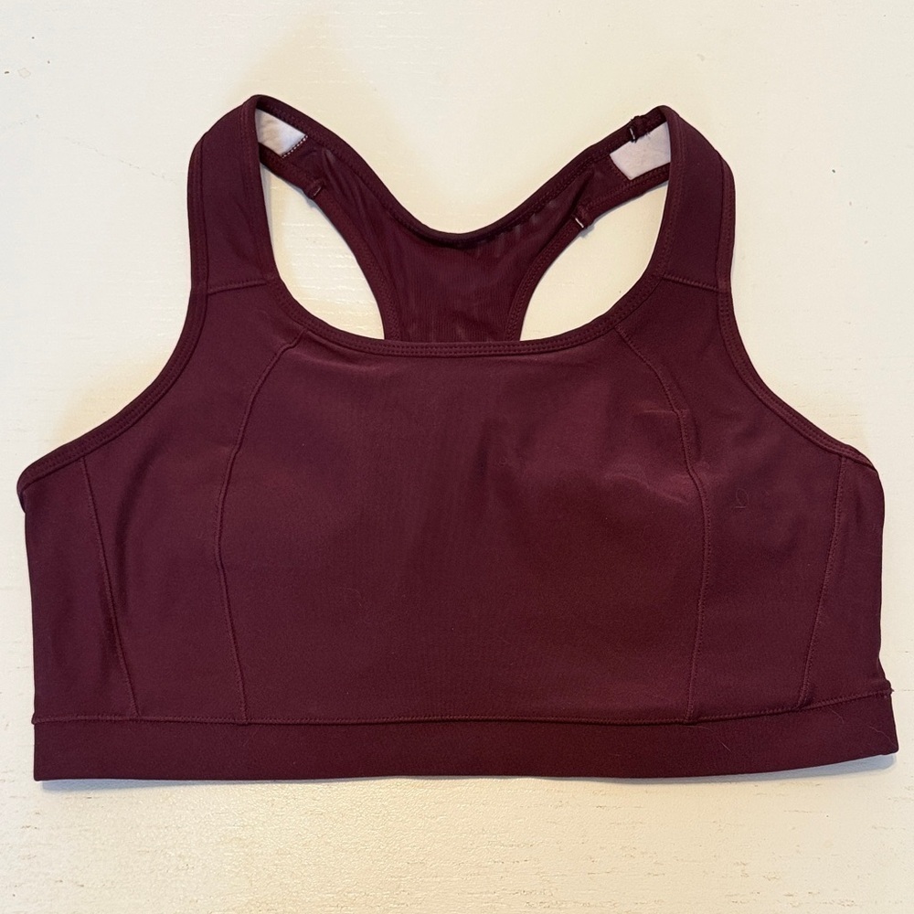 Avia Women's Maroon lined XXXL Sports Bra